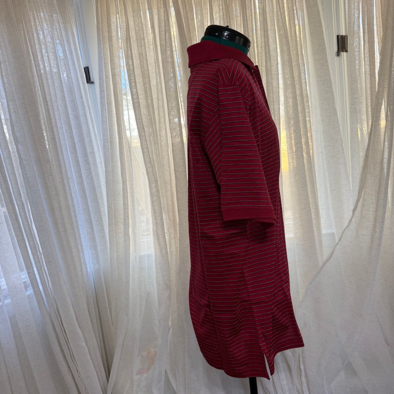 Bobby Jones Bobby Jones Burgundy Striped Polo | Sz M Size US M / EU 48-50 / 2 - 4 Thumbnail
