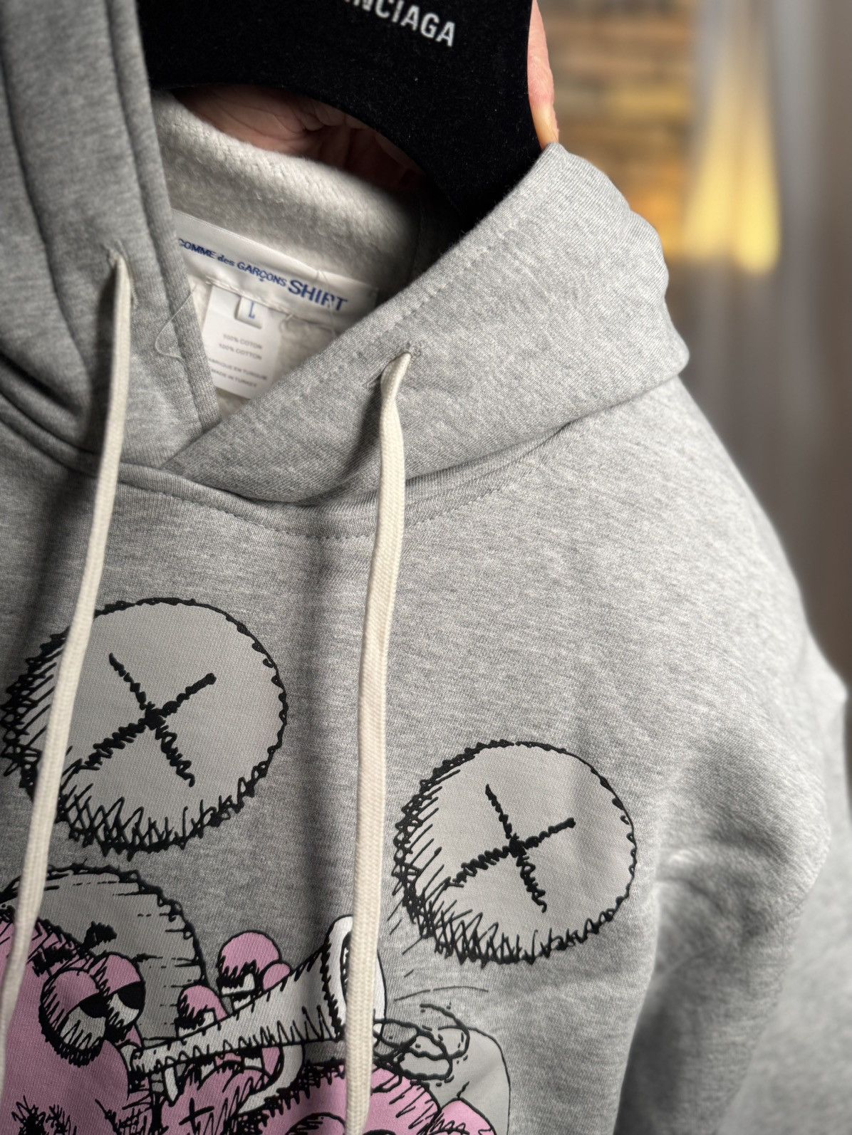 Comme des Garcons × Comme des Garcons SHIRT × Kaws SS22 NEW KAWS CDG SHIRT GRAPHIC PRINT HOODIE Size US L / EU 52-54 / 3 - 5 Thumbnail