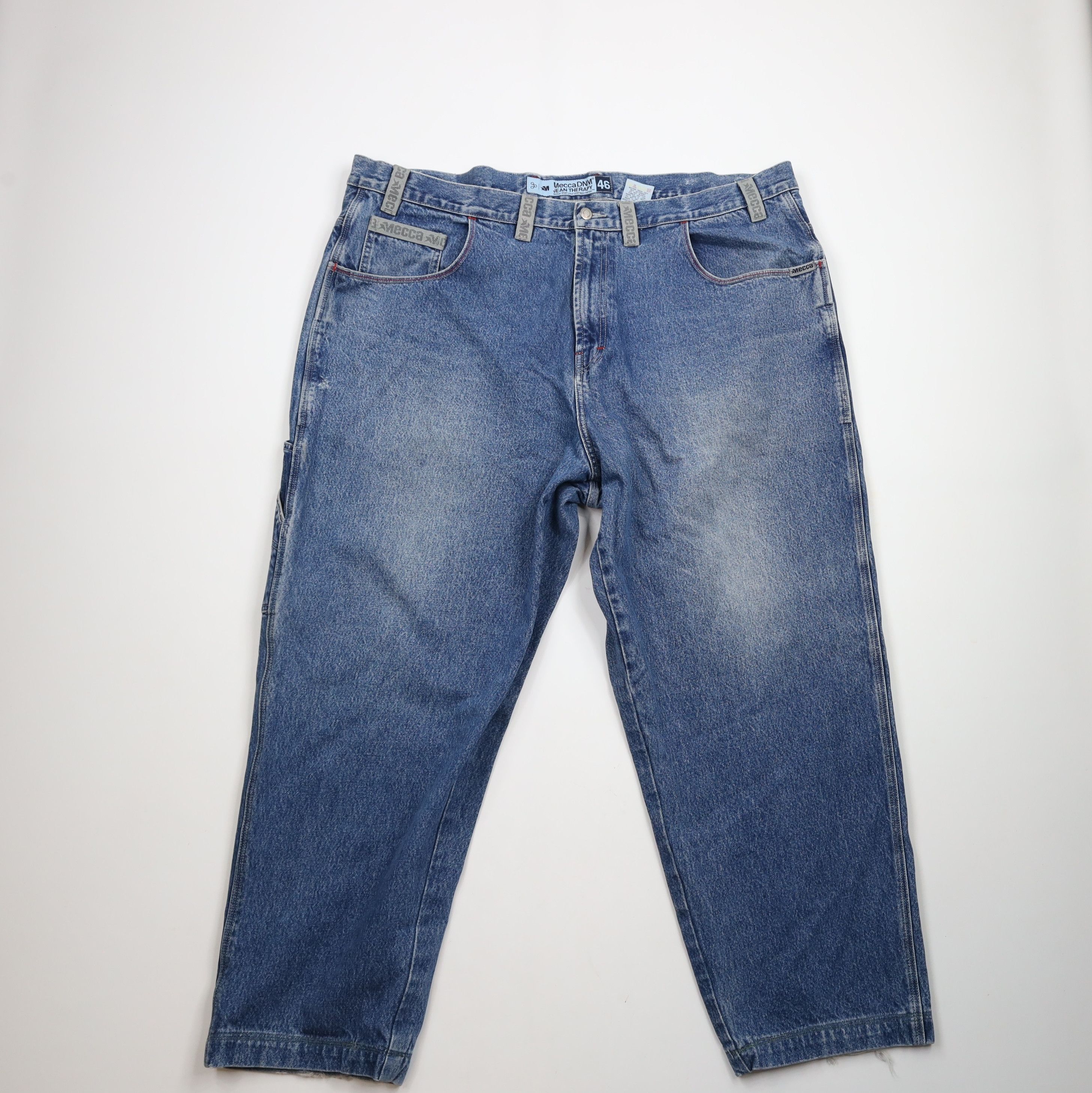 Vintage Vintage 90s Streetwear Baggy Fit Hip Hop Denim Jeans Blue Size US 44 / EU 60 - 1 Thumbnail