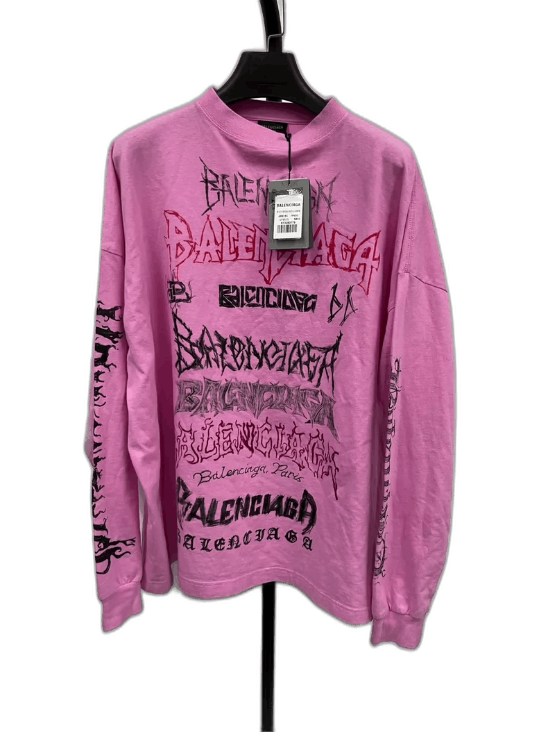 Balenciaga Balenciaga Dragon Print Long Sleeve T-Shirt Size US S / EU 44-46 / 1 - 1 Thumbnail