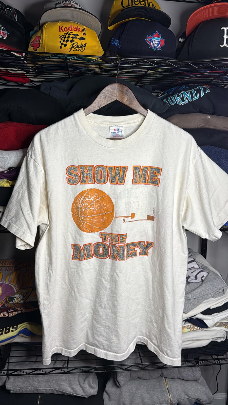 TEE JAYS Vintage 1997 Show Me The Money Basketball T-Shirt Size US XL / EU 56 / 4 - 1 Thumbnail