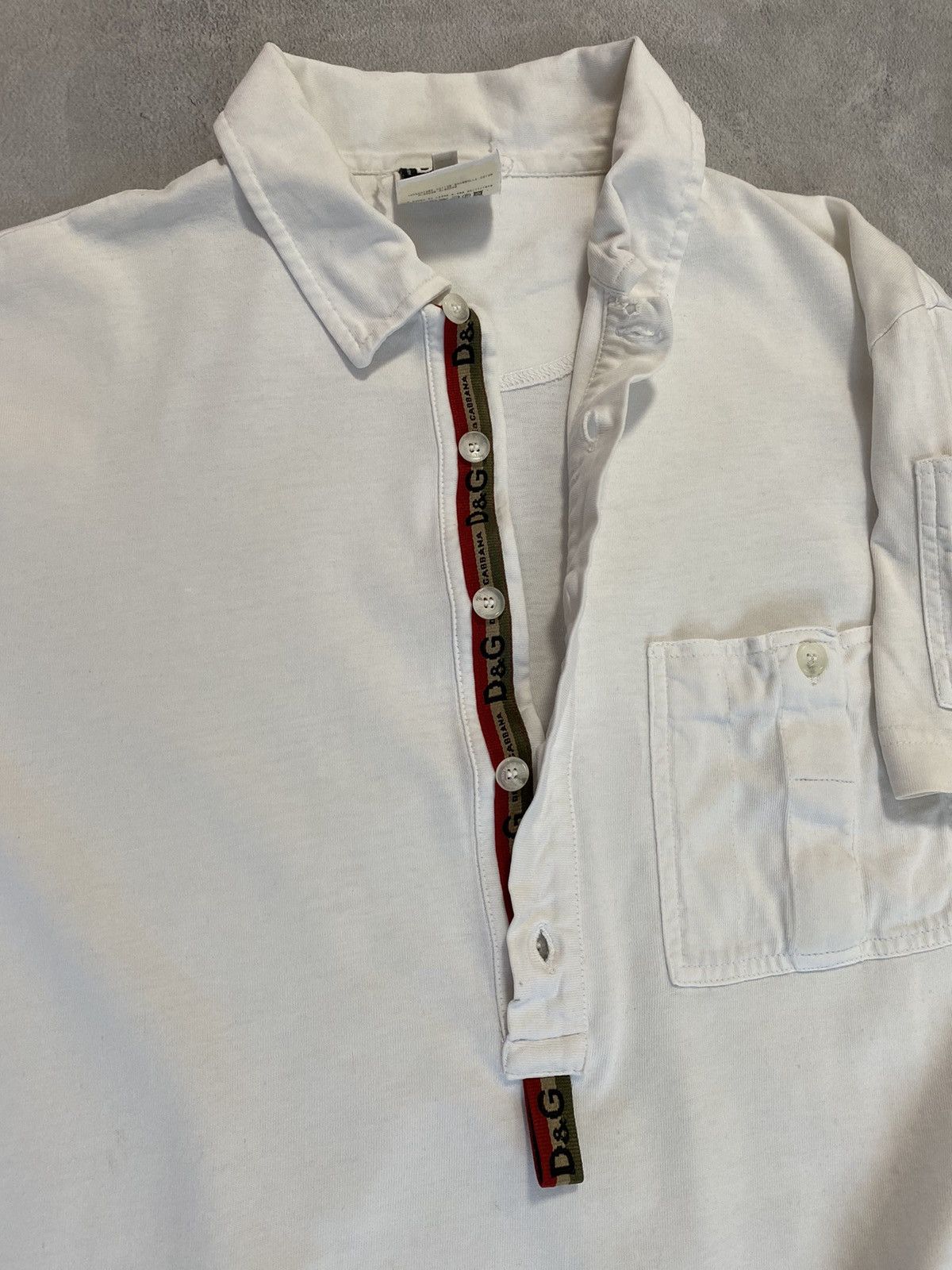 Dolce & Gabbana × Vintage 🐼 Vintage RARE multi-logo Polo Dolce Gabbana Size US M / EU 48-50 / 2 - 2 Thumbnail