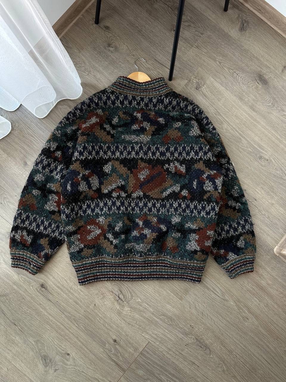 Japanese Brand × Missoni × Vintage Vintage Japanese Missoni Wool Bomber Two-Way Jacket Size US L / EU 52-54 / 3 - 18 Thumbnail