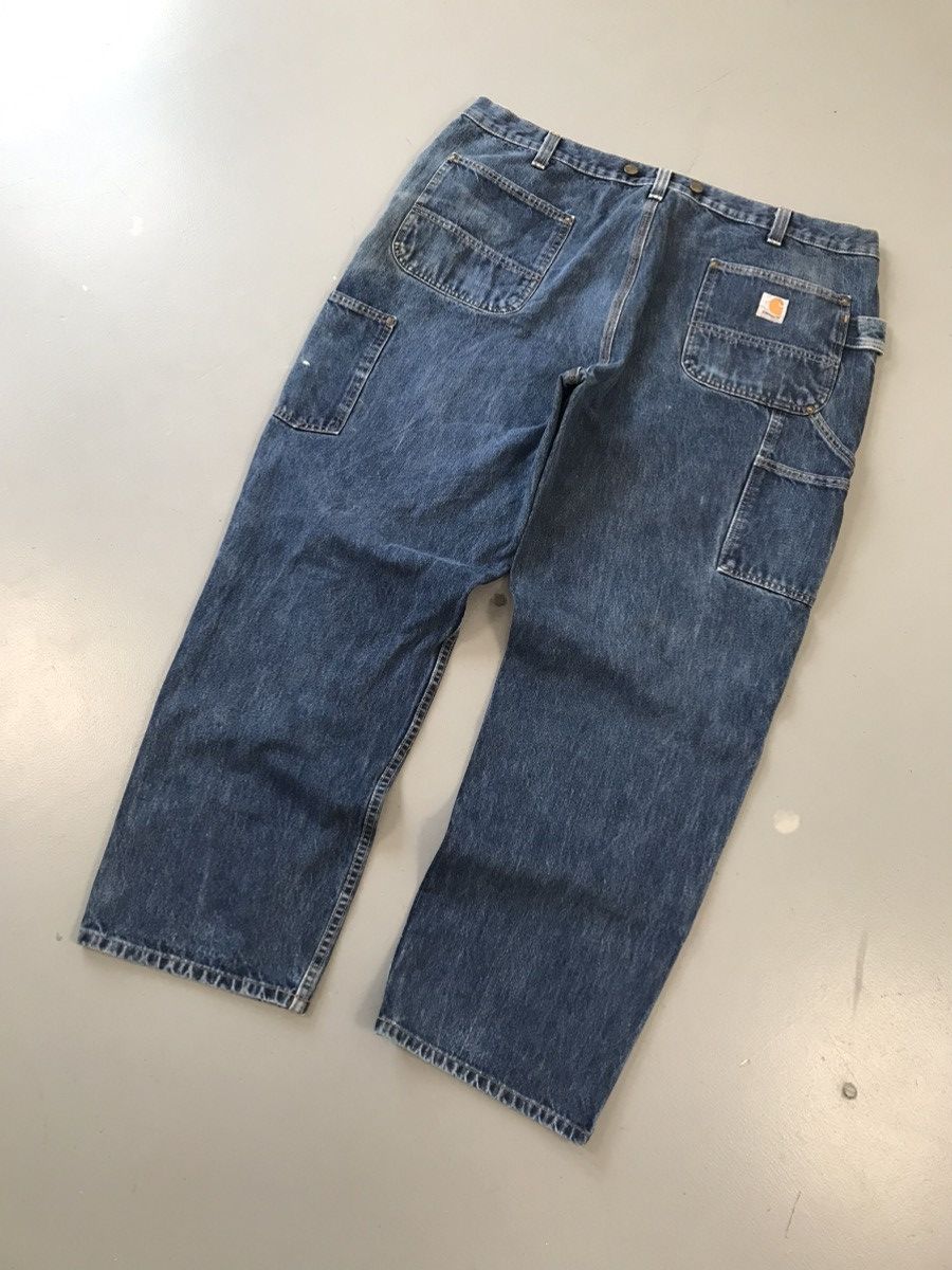 Carhartt × Vintage Vintage Carhartt 103890 I10 double knee carpenter denim Size US 39 - 7 Thumbnail