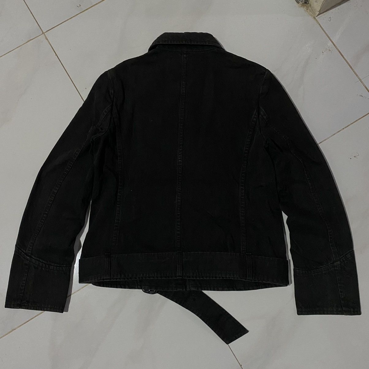 Issey Miyake × Sunao Kuwahara Sunaokuwahara Layered Biker Jacket Size M / US 6-8 / IT 42-44 - 4 Thumbnail