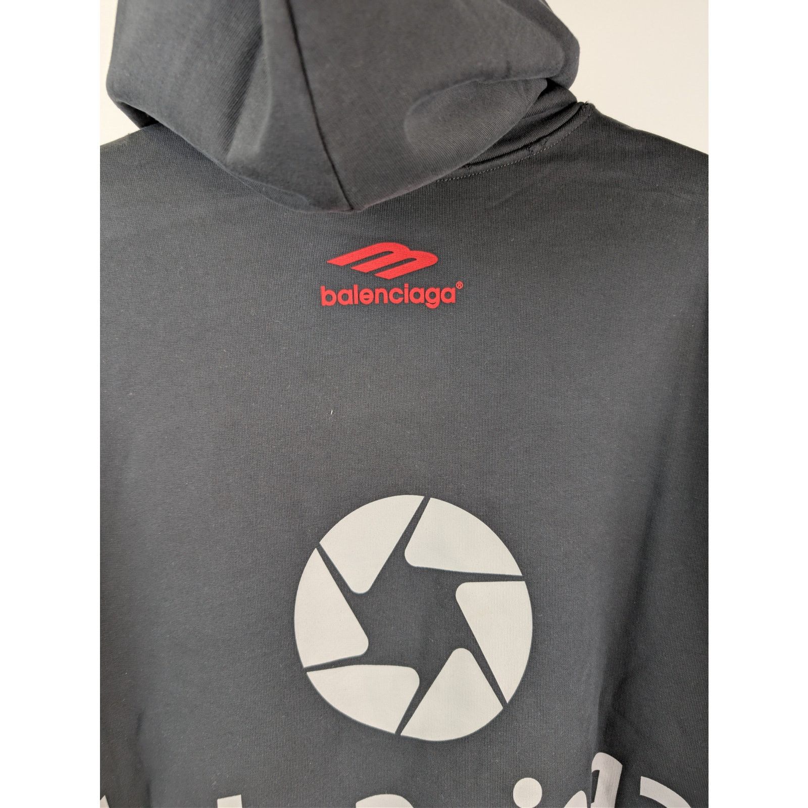 Balenciaga o1rshd1 Top League Round Hoodie in Black Size US M / EU 48-50 / 2 - 13 Thumbnail