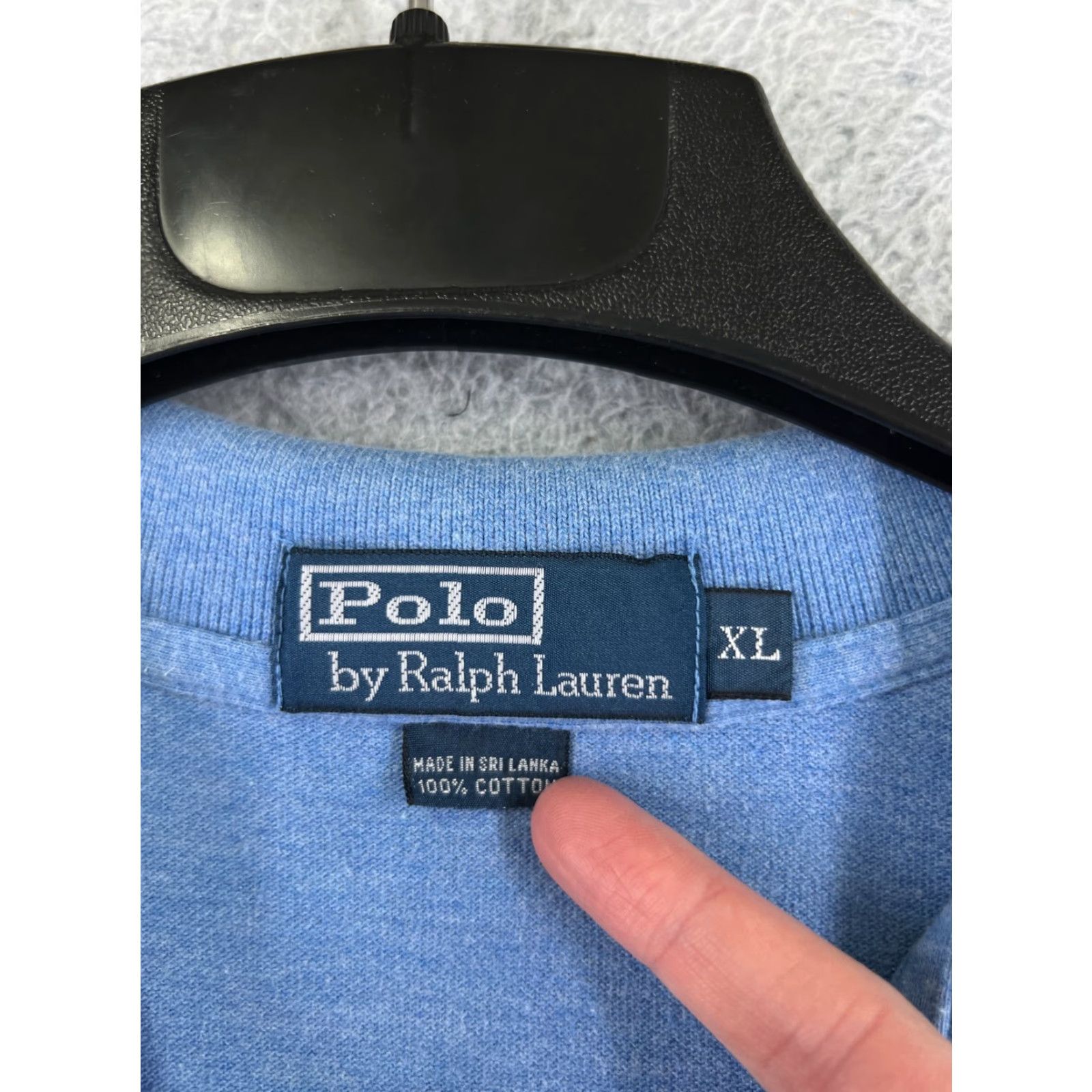 Ralph Lauren VINTAGE Ralph Lauren Shirt Polo Mens XL Blue 100% Cotton Knit Pilling Shirt Size US XL / EU 56 / 4 - 3 Thumbnail