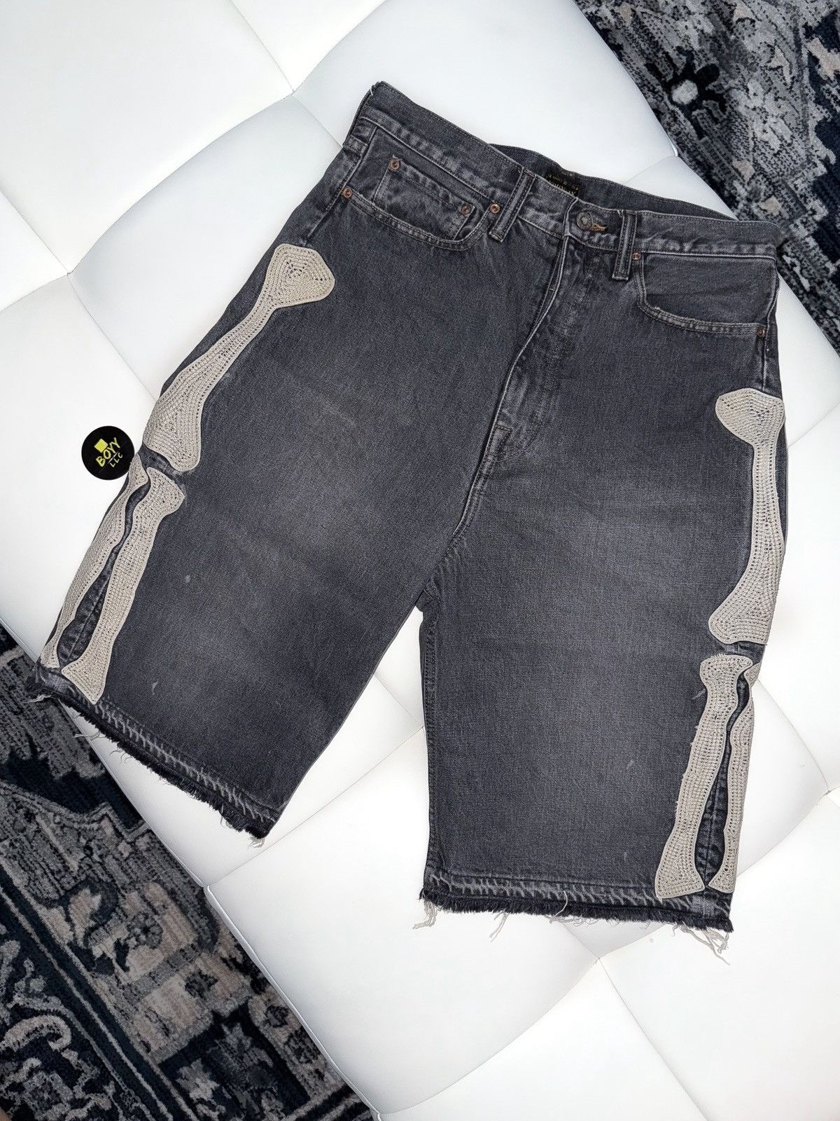 Kapital Kapital skel wide leg shorts Size US 34 / EU 50 - 1 Thumbnail