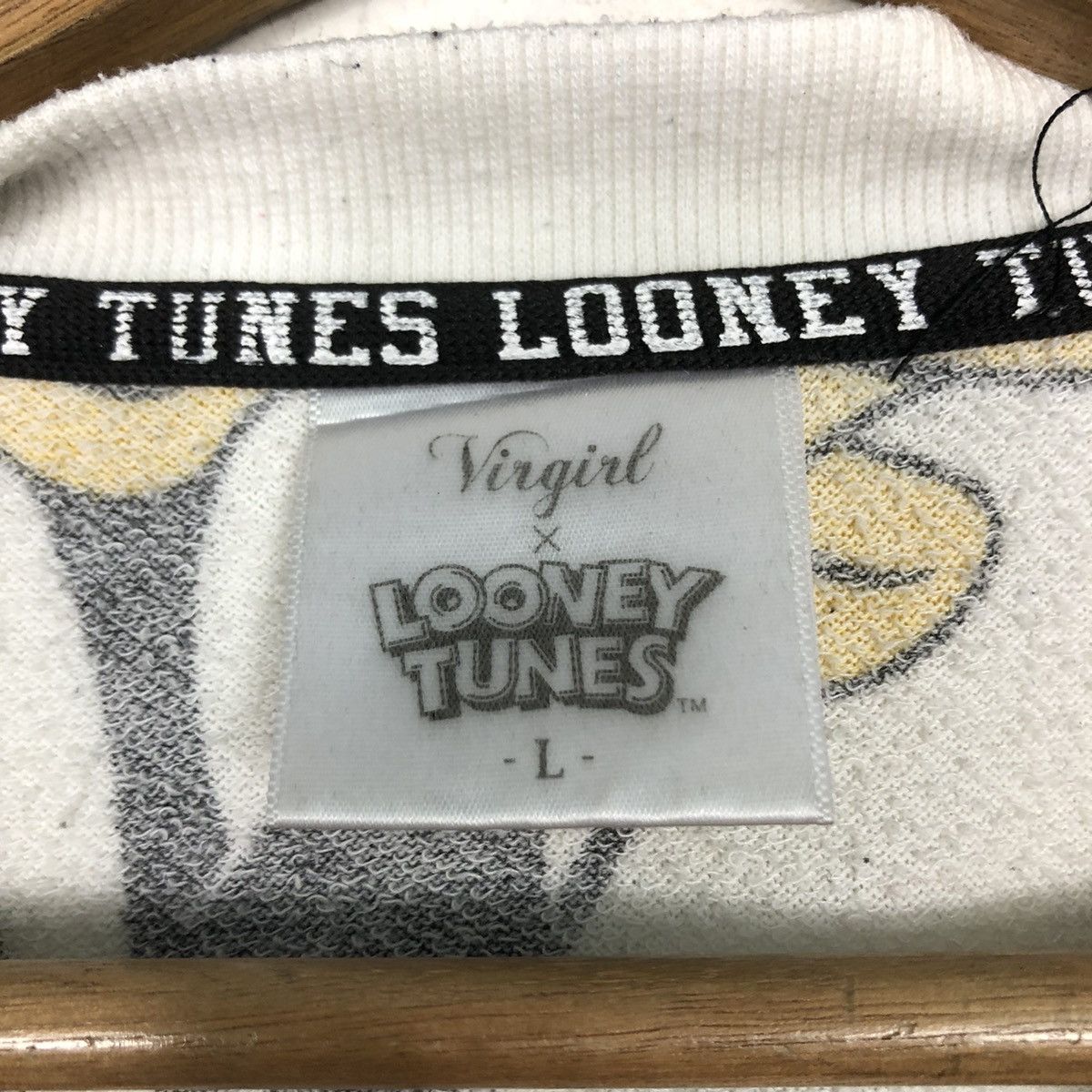 Cartoon Network 📌Vintage Sweatshirt Full Print Looney Tunes Big Logo Size US L / EU 52-54 / 3 - 13 Thumbnail