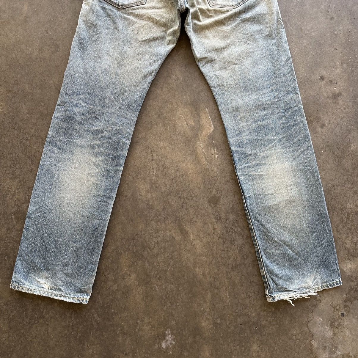 Edwin × Jean × Vintage Vintage Edwin Distressed Faded Denim Jean Pant W29 Size US 29 - 11 Thumbnail