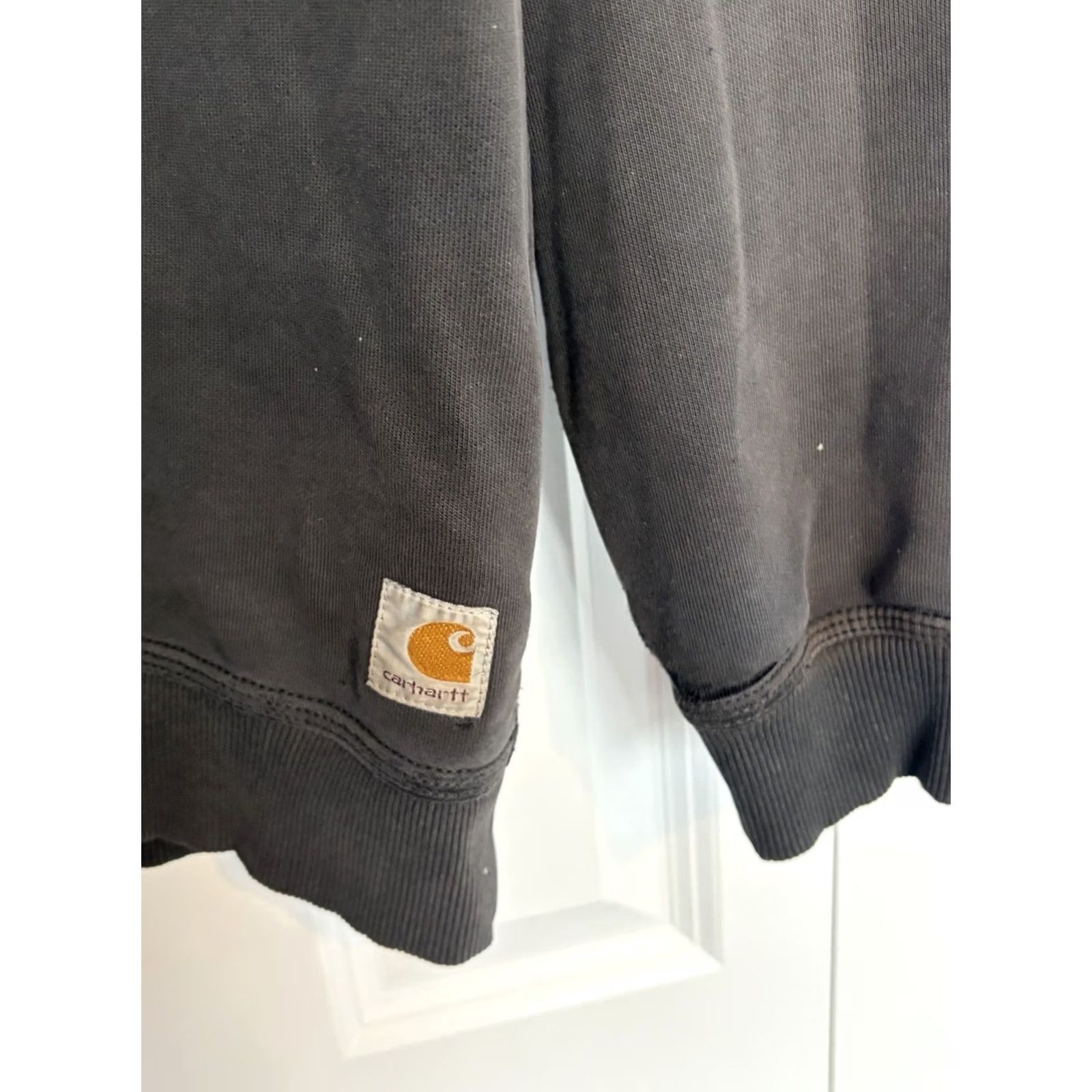 Carhartt Carhartt Mens Sweatshirt Crewneck XL Tall Gray Distressed Original Fit Pullover Long Sleeve Logo Fleece Casual Size US XL / EU 56 / 4 - 3 Thumbnail