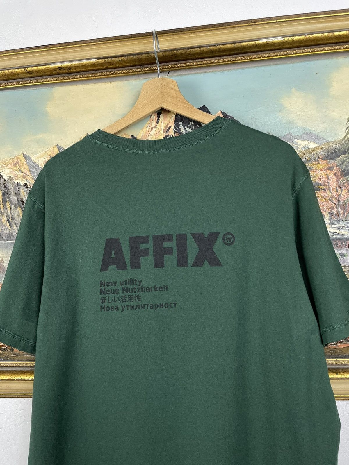 AFFXWRKS Affix Works Green Tee Big Logo Streetwear Size US XL / EU 56 / 4 - 8 Thumbnail