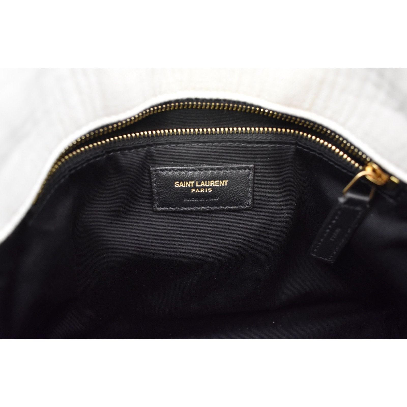 Yves Saint Laurent Saint Laurent YSL Cotton Twill White Shoulder Crossbody Bag Size ONE SIZE - 21 Thumbnail