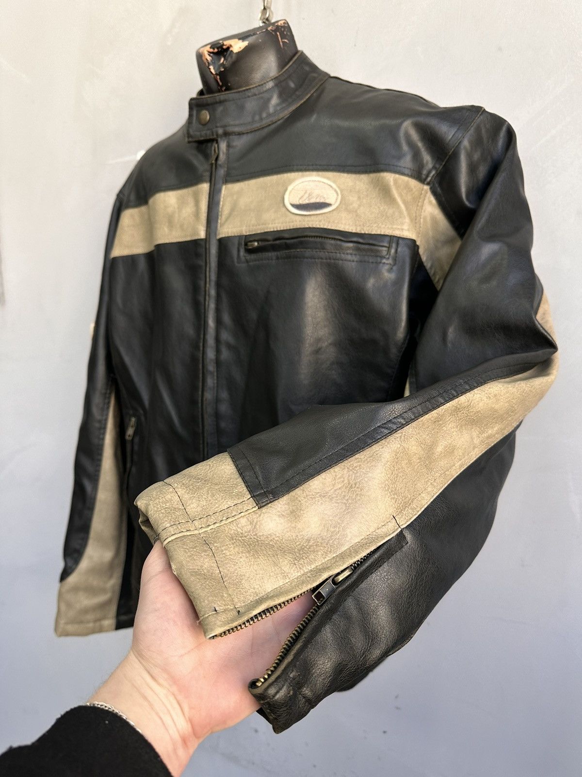 Raf Simons Vintage Leather Jacket Cropped Racing Schott Harley Davidson Size US M / EU 48-50 / 2 - 6 Thumbnail