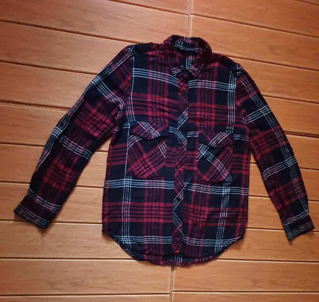 Zara Zara checkered flannel shirt Size US M / EU 48-50 / 2 - 4 Thumbnail