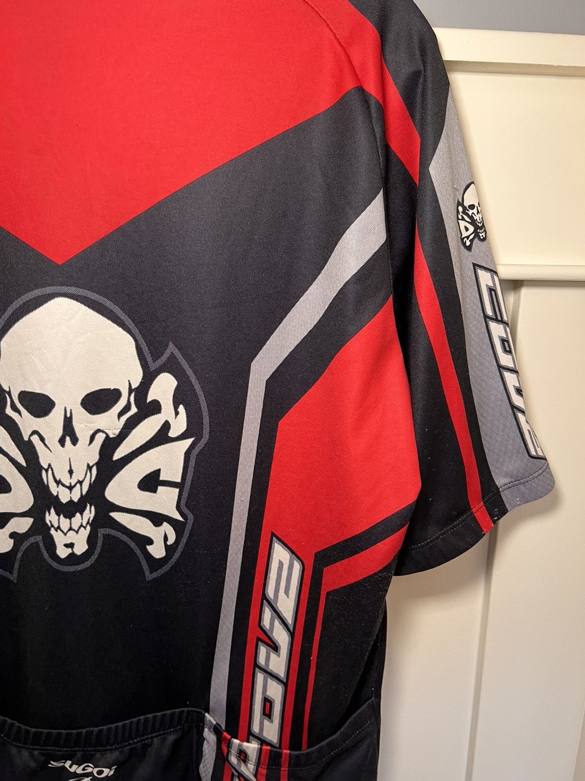 Vintage Vintage Sugoi skull cycling racing jersey shirt Size US XL / EU 56 / 4 - 8 Thumbnail