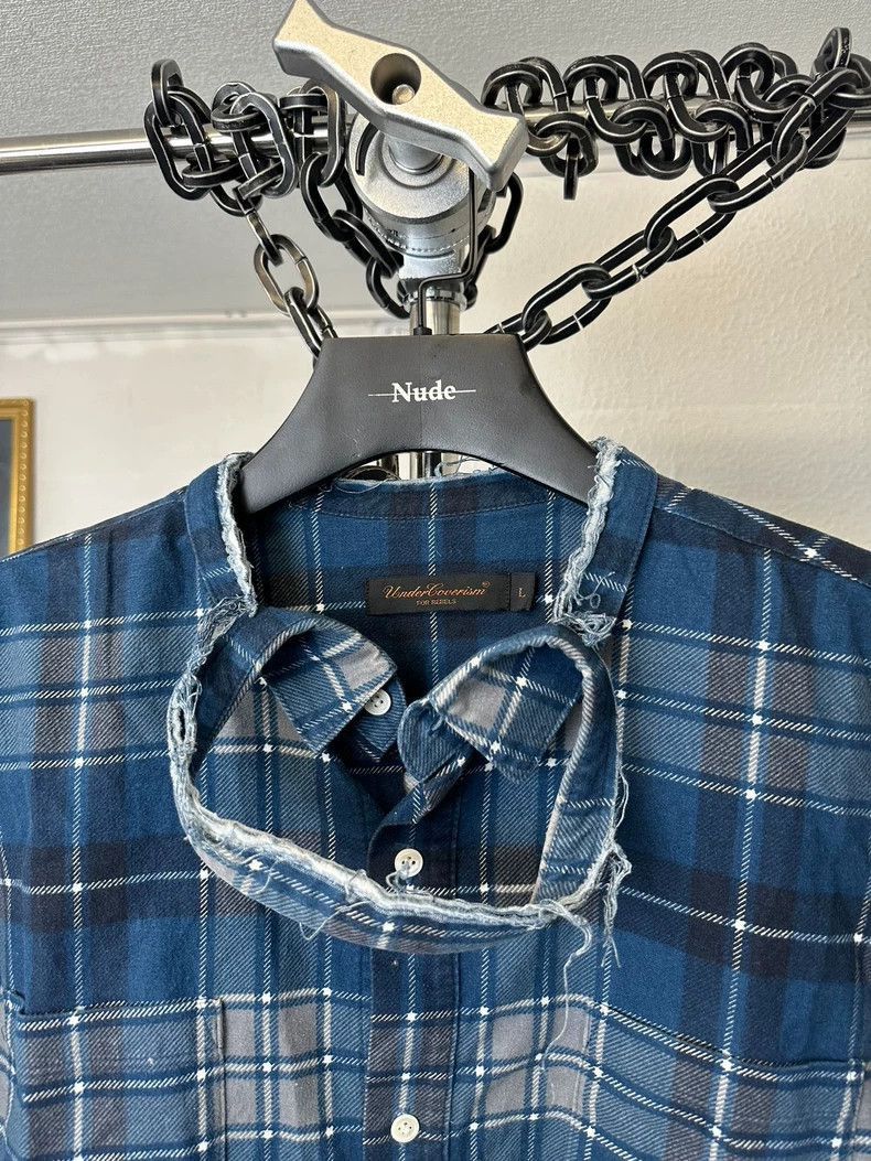 Undercover Undercover SCAB Plaid Collar Shirt Red Size US L / EU 52-54 / 3 - 8 Thumbnail