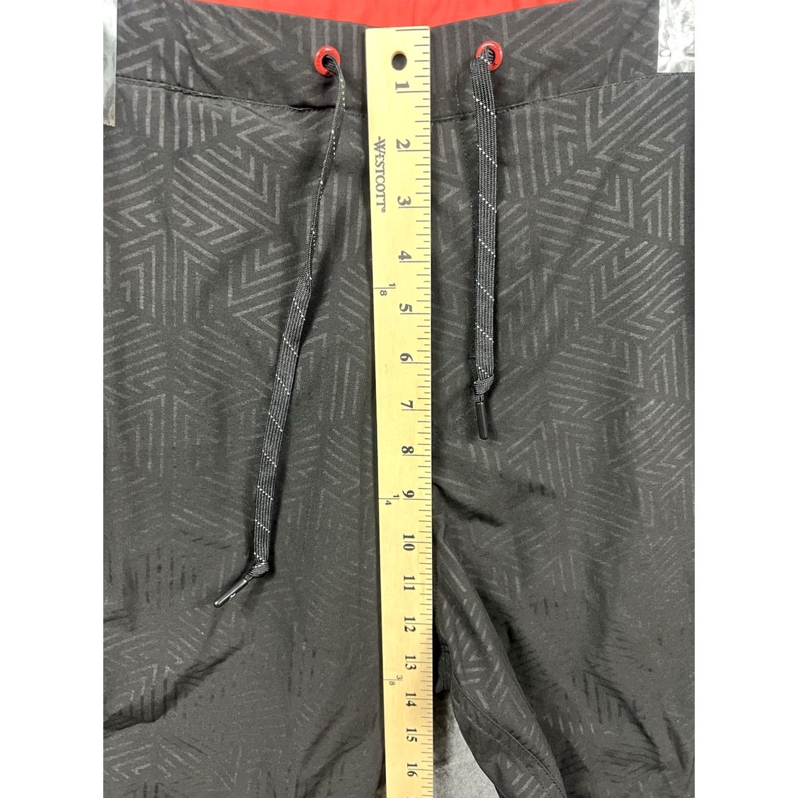 ZeroXposur ZeroXposur Men’s Plunge Swim Trunks Black Red UPF 50+ Size L Polyester Blended Fabric Trunks Mens Bottom Size US 33 - 4 Thumbnail