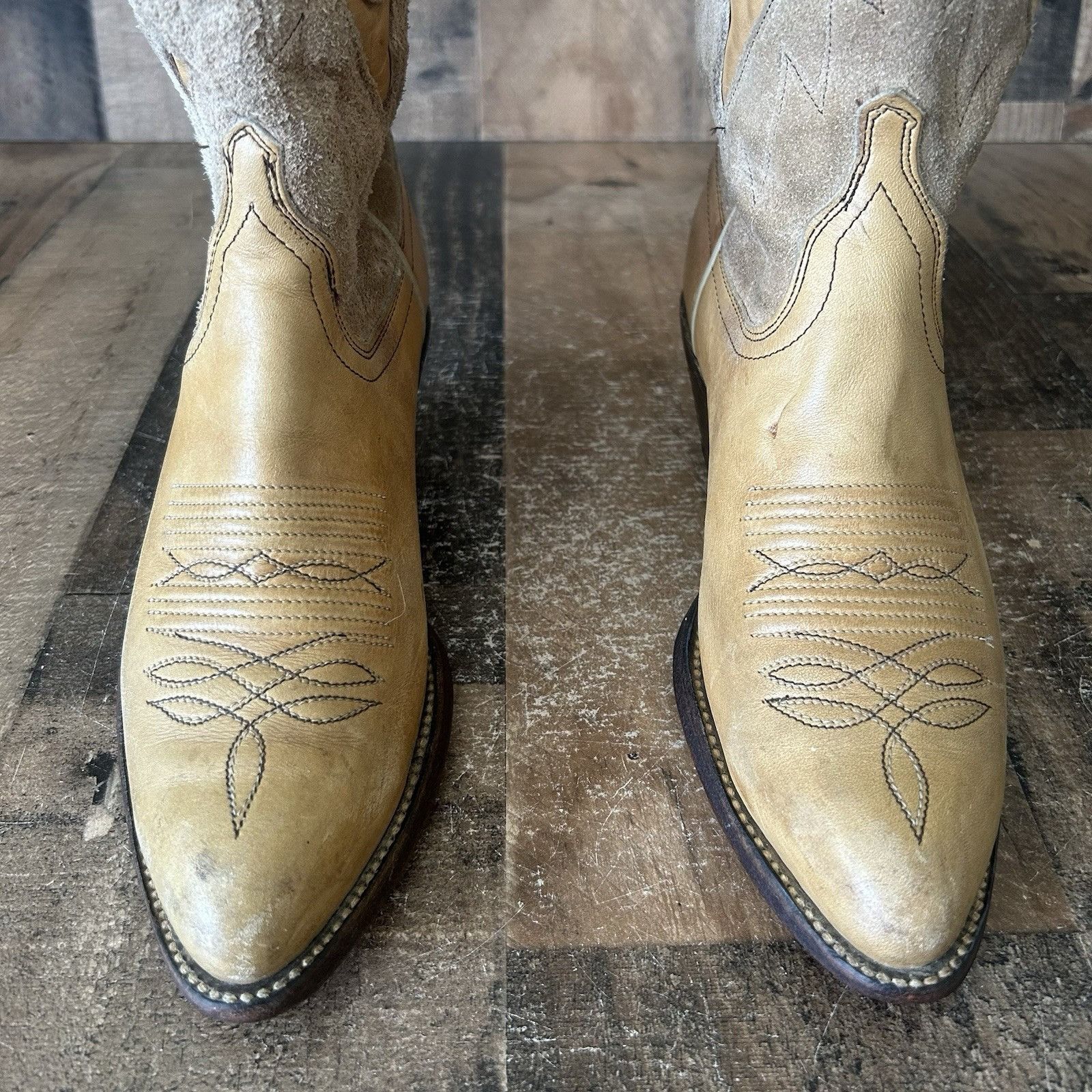Dan Post Dan Post 4231 Suede Leather Inlay Cowboy Boots Womens 7.5 C Size US 7.5 / IT 37.5 - 4 Thumbnail