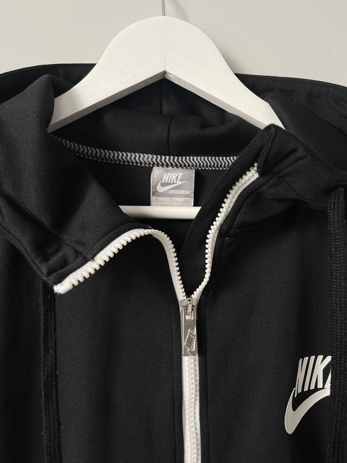 Nike Vintage 00's Nike Y2k Zip Up Hoodie Jacket Big Logo Swoosh Size US XL / EU 56 / 4 - 6 Thumbnail