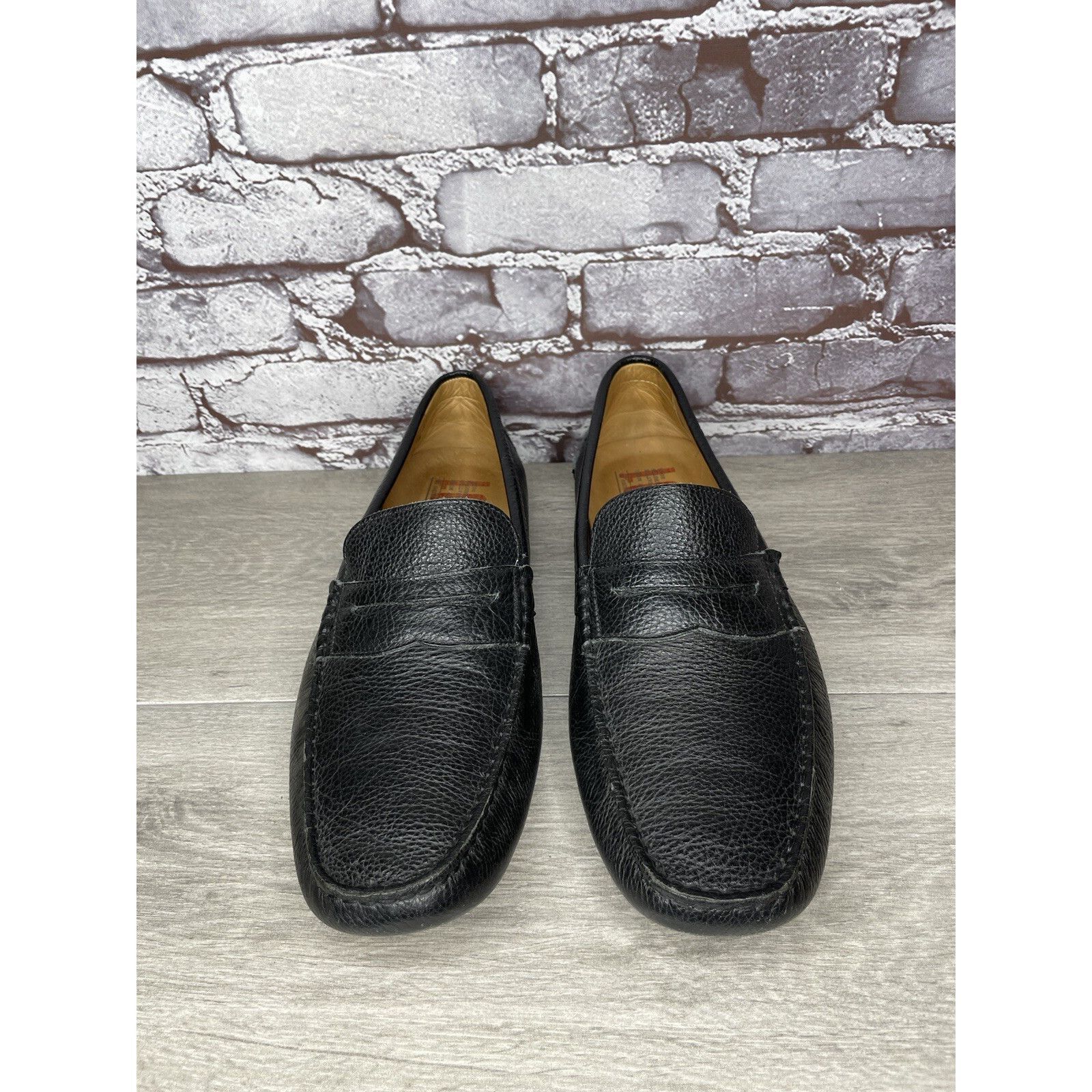 1901 1901 Black Leather Penny Loafers Slip On Driving Shoes Men’s Size US 13 / EU 46 - 19 Thumbnail