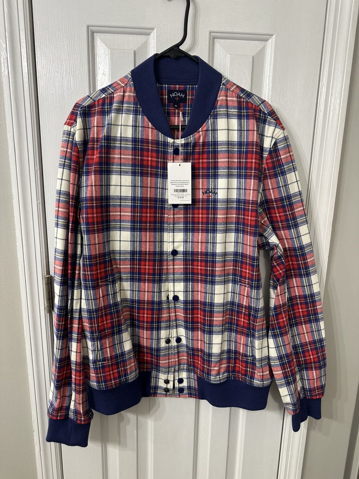 Noah Noah NYC plaid bomer jacket 2016 Size US XL / EU 56 / 4 - 1 Thumbnail