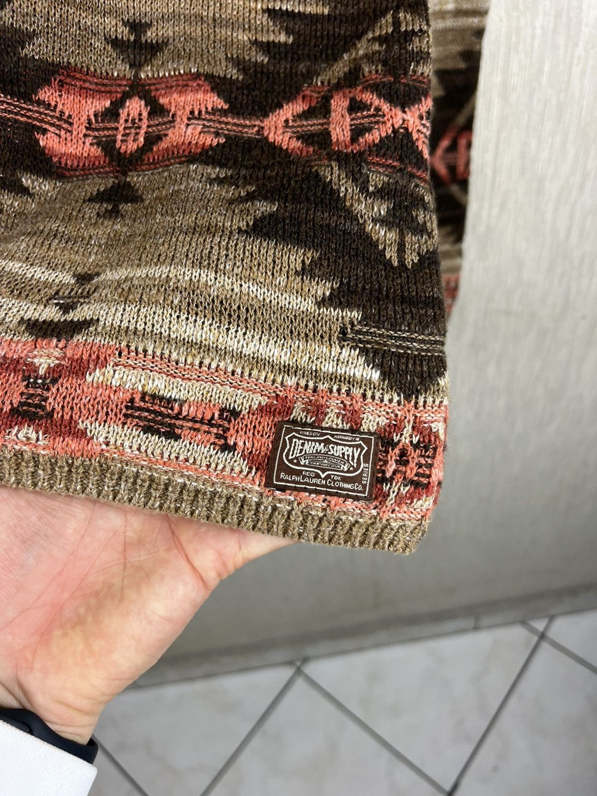Denim & Supply Ralph Lauren × Ralph Lauren Vintage Ralph Lauren Aztec Navajo native patterned sweater Size US M / EU 48-50 / 2 - 12 Thumbnail