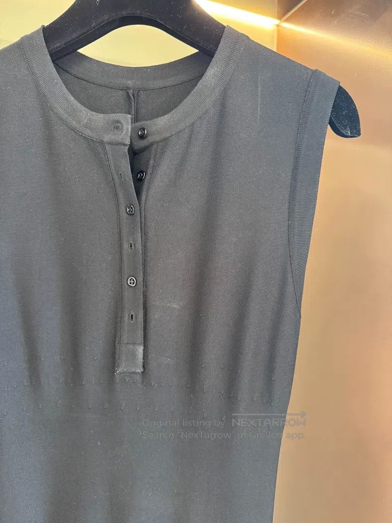 Alaia Alaia Black Cutout Hem Super Slim Fit Dress Size XS / US 0-2 / IT 36-38 - 2 Thumbnail