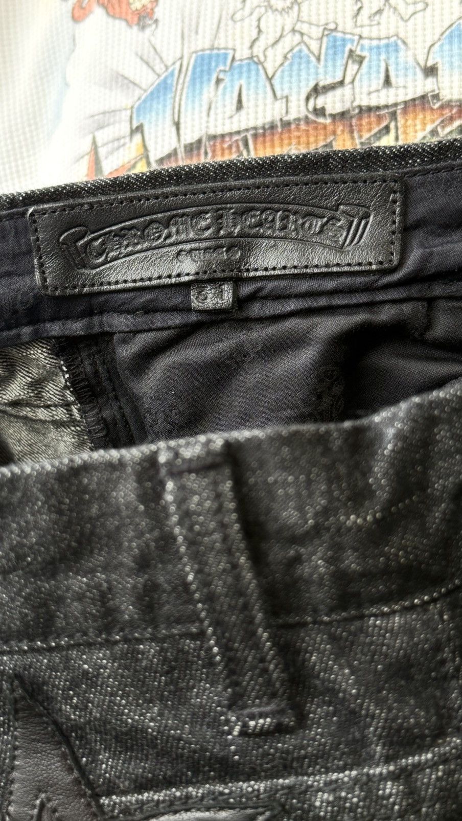 Chrome Hearts Chrome Hearts Multi Star Patch Selvedge Jeans Size US 31 - 14 Thumbnail