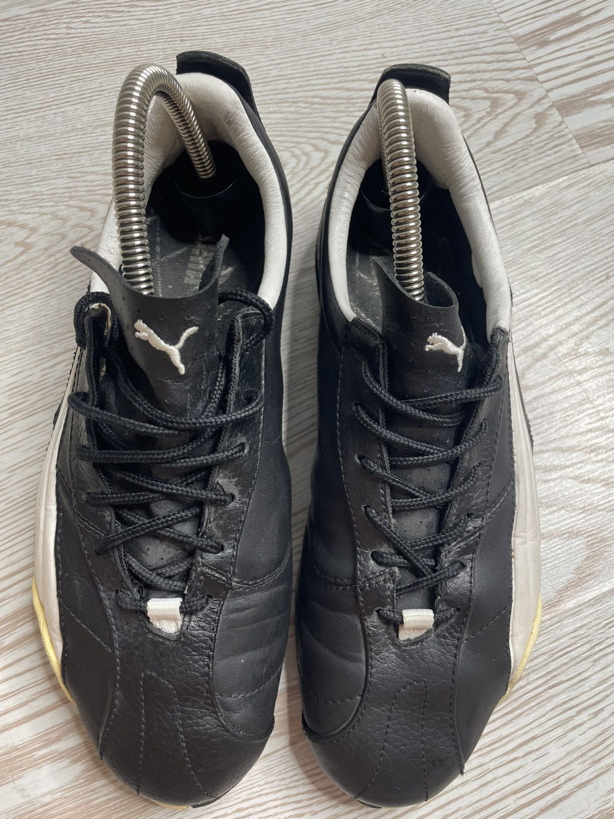 Vintage Vintage Y2K Puma Asana Japanese Black Leather Sneakers Size US 9 / IT 39 - 11 Thumbnail
