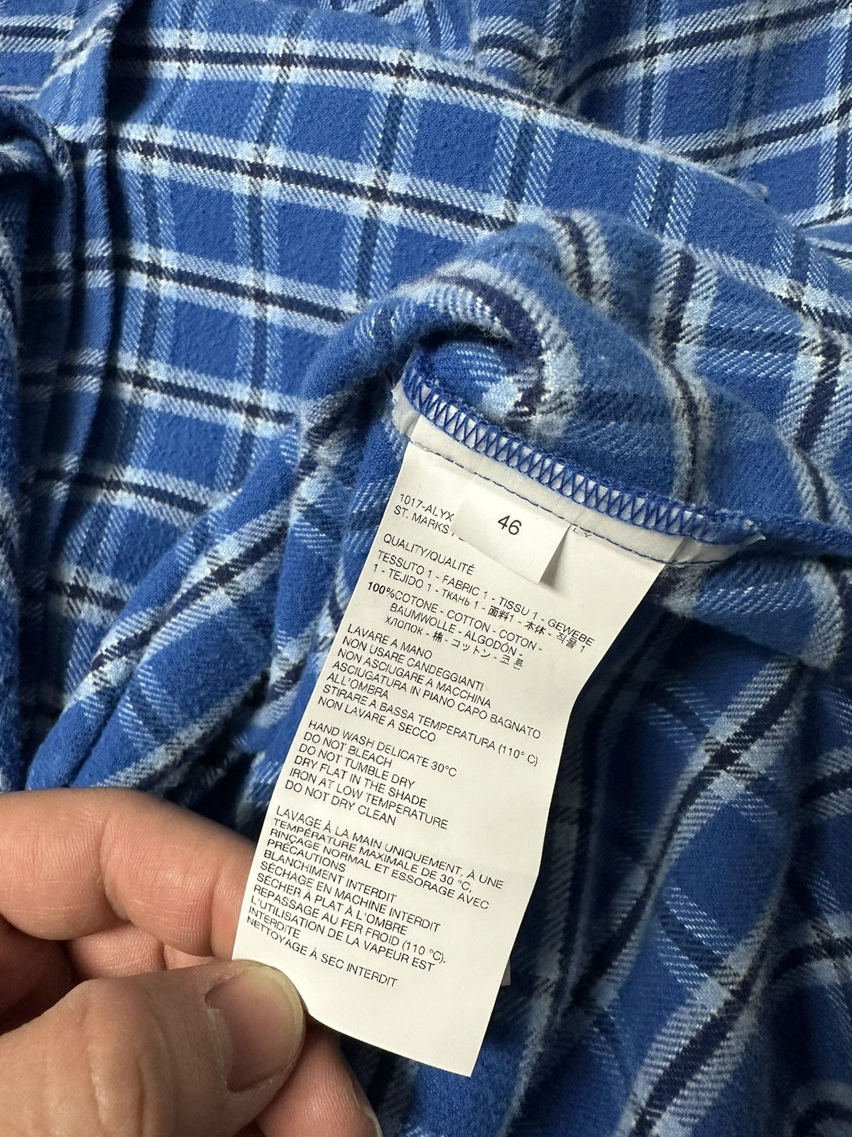 1017 ALYX 9SM 1017 ALYX 9SM logo-lettering Flannel Shirt Size US L / EU 52-54 / 3 - 7 Thumbnail