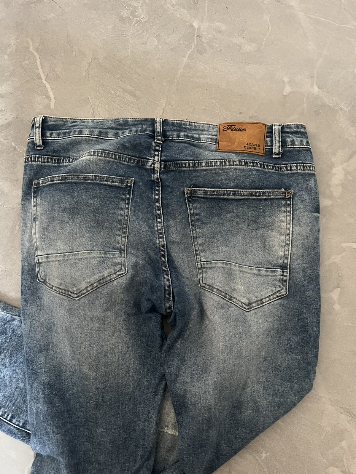 Japanese Brand Shredded Faded Streetwear / Slim Relax Y2K Undercover Style Size US 34 / EU 50 - 6 Thumbnail