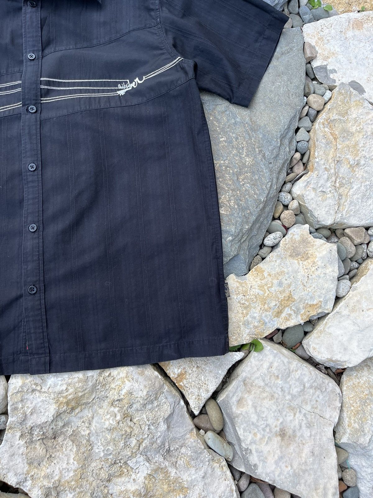 Quiksilver × Vintage Vintage Quiksilver y2k web logo genese shirt gorpcore Size US M / EU 48-50 / 2 - 6 Thumbnail