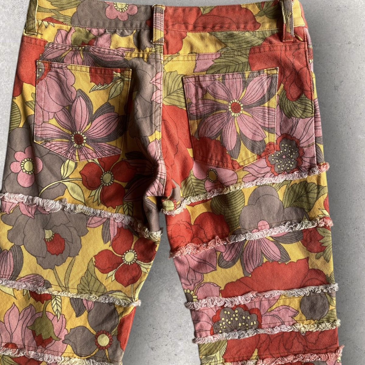 Comme des Garcons SS02 Floral Hagi Flare Jeans Size 30" / US 8 / IT 44 - 5 Thumbnail
