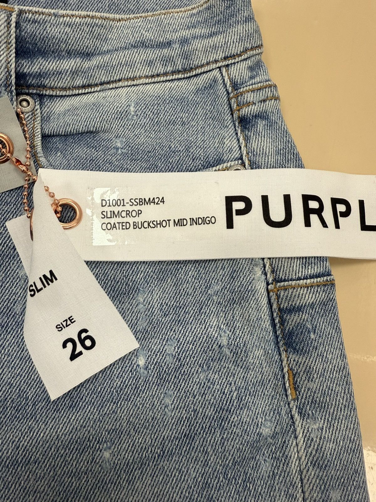 Other Purple Brand Buckshot Indigo Jeans Size 26" / US 2 / IT 38 - 2 Thumbnail