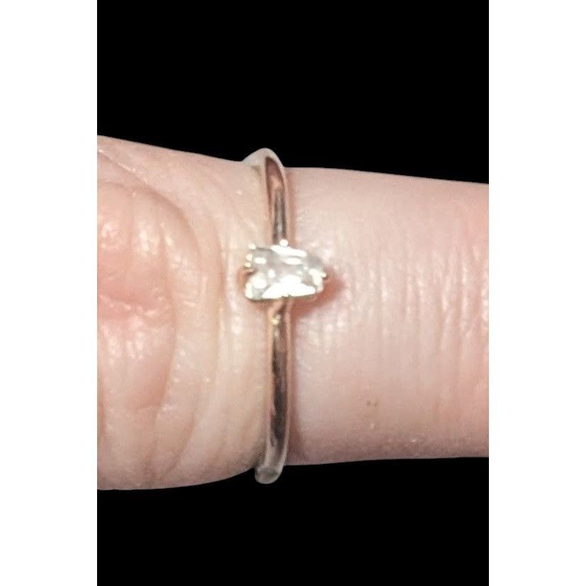 Other Minimalist Rose Gold Cubic Zirconia Ring Size 6 3/4 Size ONE SIZE - 5 Thumbnail