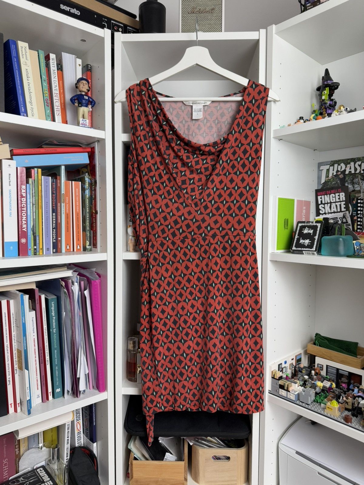 Designer × Diane von Furstenberg × Vintage Diane Von Furstenberg silk midi dress XS designer old money Size XS / US 0-2 / IT 36-38 - 1 Thumbnail