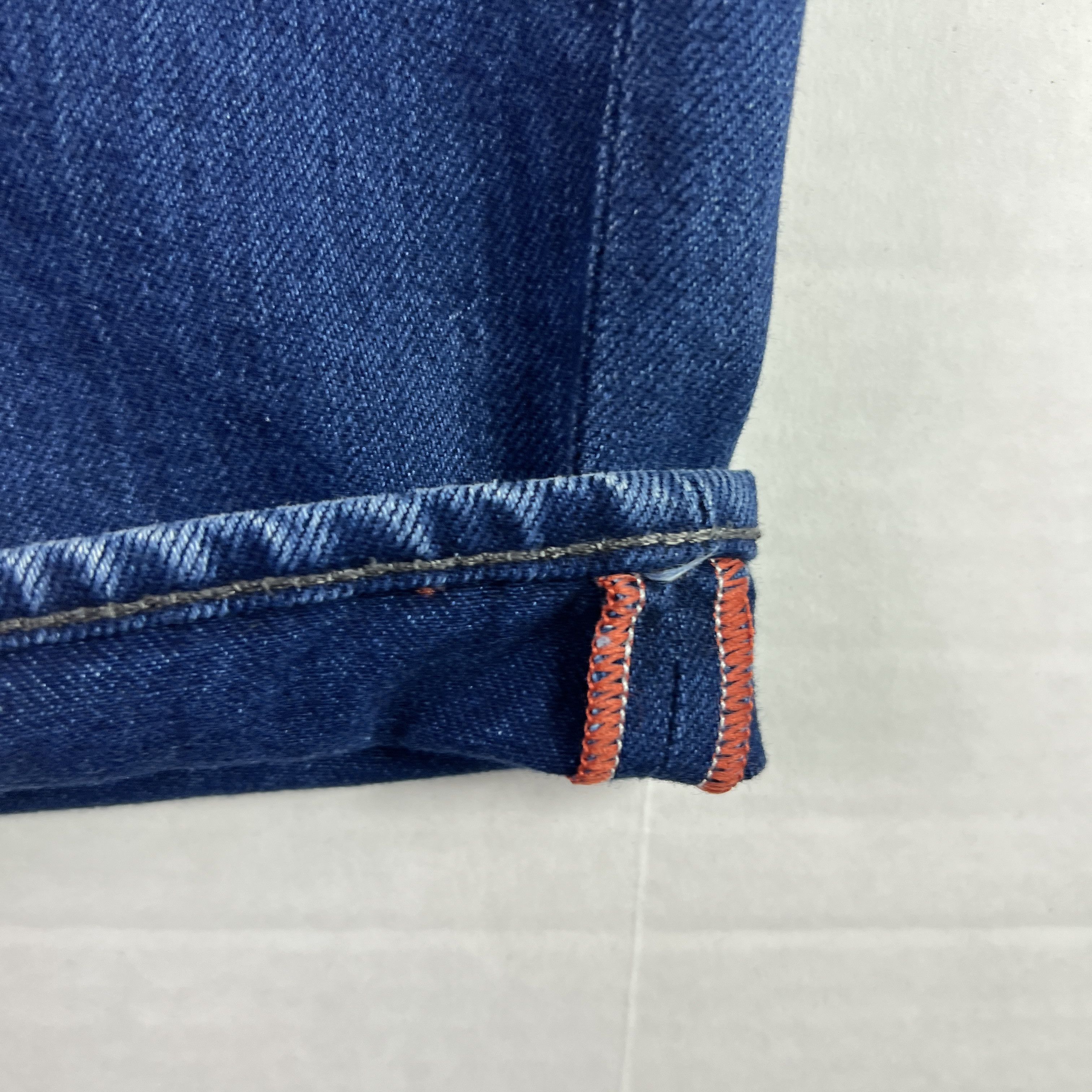 Superdry Super Dry Jean Loose Taper Biker Dark Blue Cotton Denim Size US 31 - 4 Thumbnail