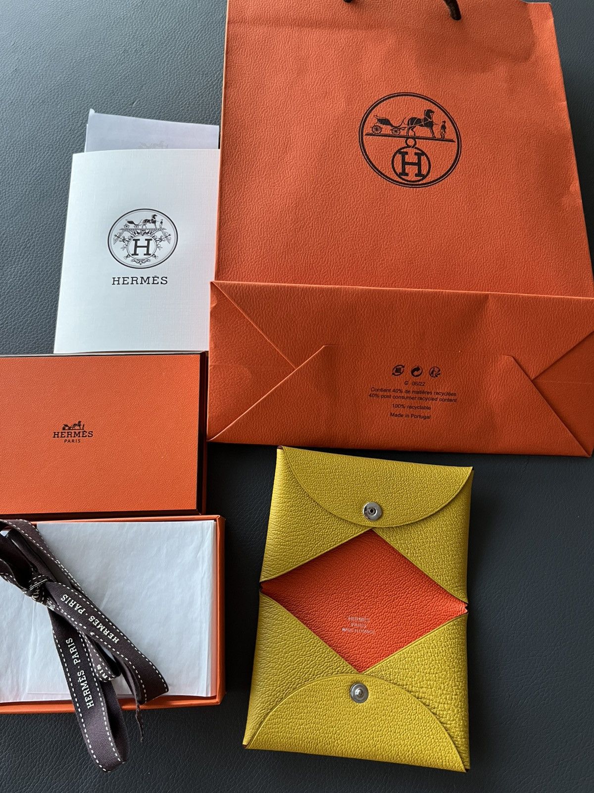 Hermes Brand New Hermes Calvi Wallet Special Edition Size ONE SIZE - 3 Thumbnail