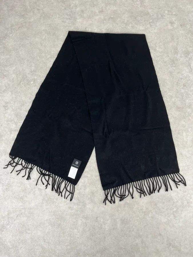 Christian Lacroix 2000s Christian Lacroix Black Cashmere Scarf Size ONE SIZE - 3 Thumbnail