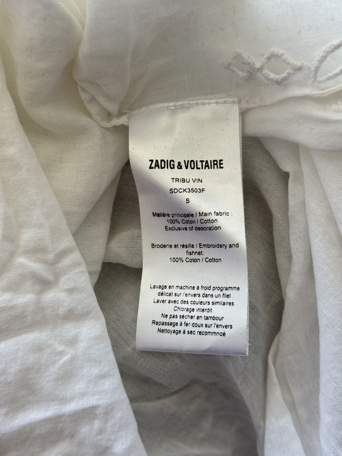 Zadig & Voltaire Zadig & Voltaire avant garde embroidered blouse Size S / US 4 / IT 40 - 5 Thumbnail