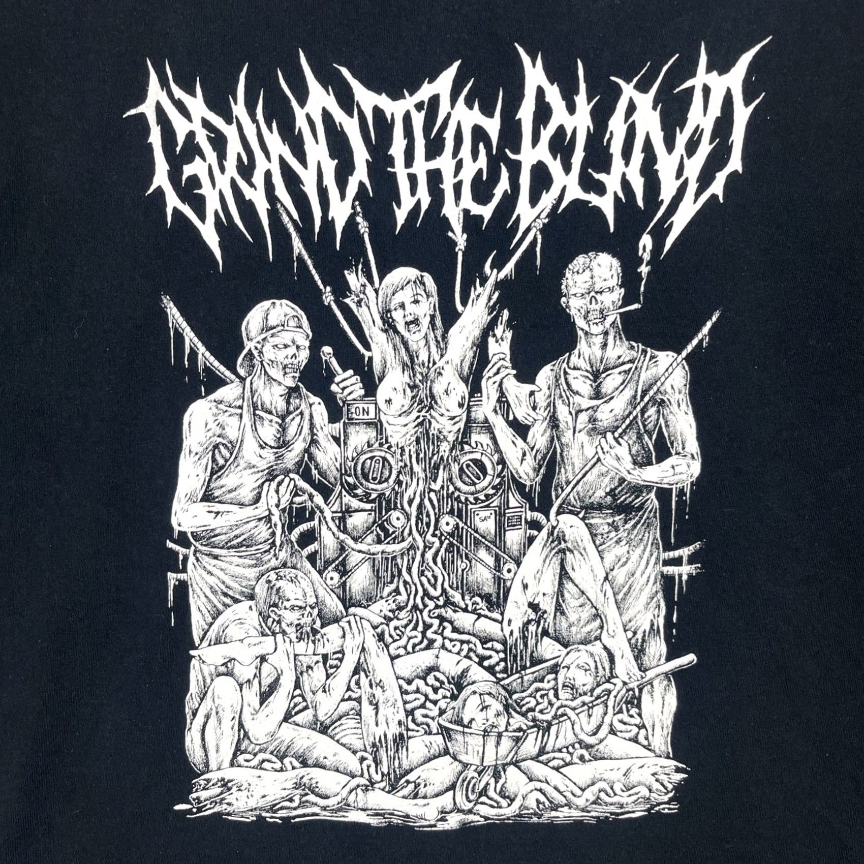 Gildan Grind The Blind 2 Shirt Mens 2XL Black VEHEMENCE PUTRID PILE MEATHOOK Concert Shirt Size US XXL / EU 58 / 5 - 5 Thumbnail