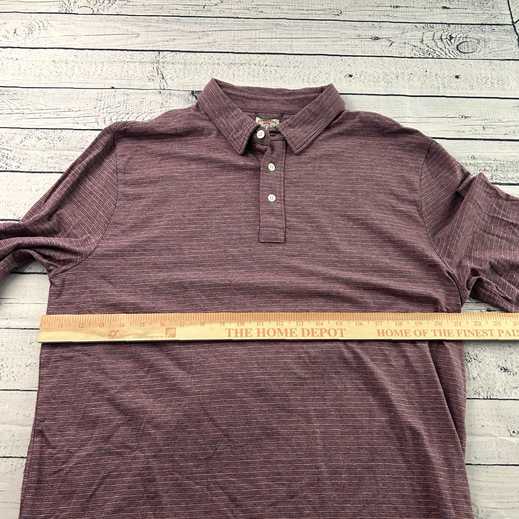 Faherty Faherty Long Sleeve Button-Up Shirt Men XL Blue Pink Qualified: Rugby Shirt Size US XL / EU 56 / 4 - 4 Thumbnail