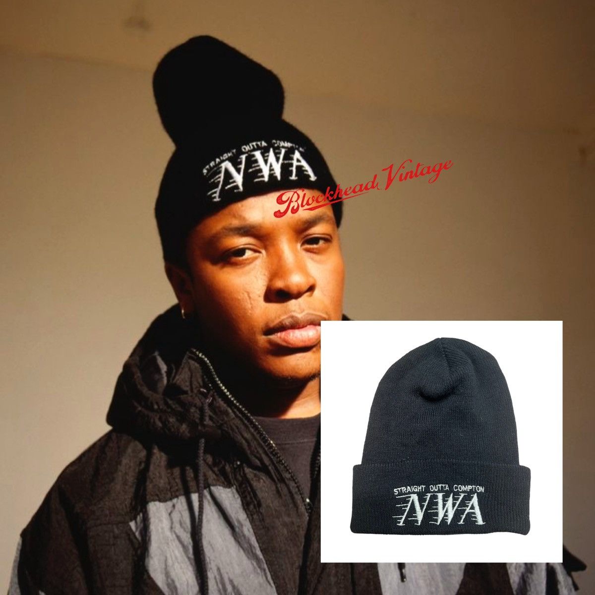 Vintage Niggaz With Attitude NWA Promo Beanie Hat Vintage Dr. Dre Size ONE SIZE - 1 Thumbnail