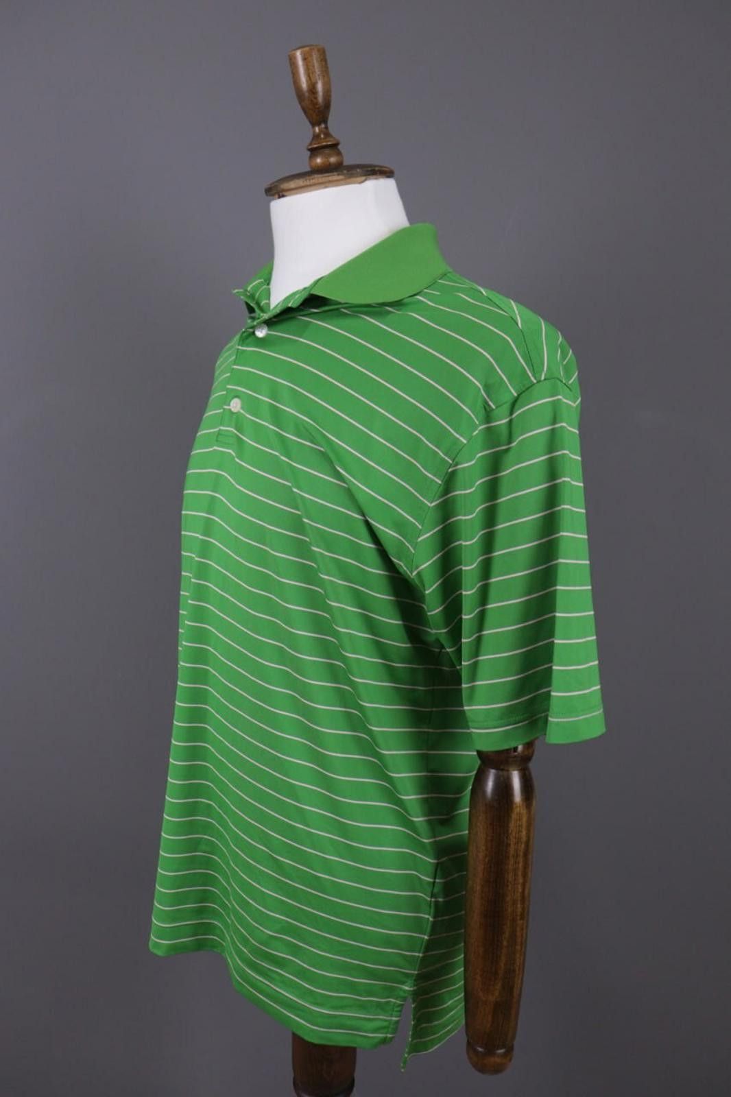Fjallraven FJ Foot Joy Green Striped Tennis Spots Polo Shirt Size M Size US M / EU 48-50 / 2 - 8 Thumbnail