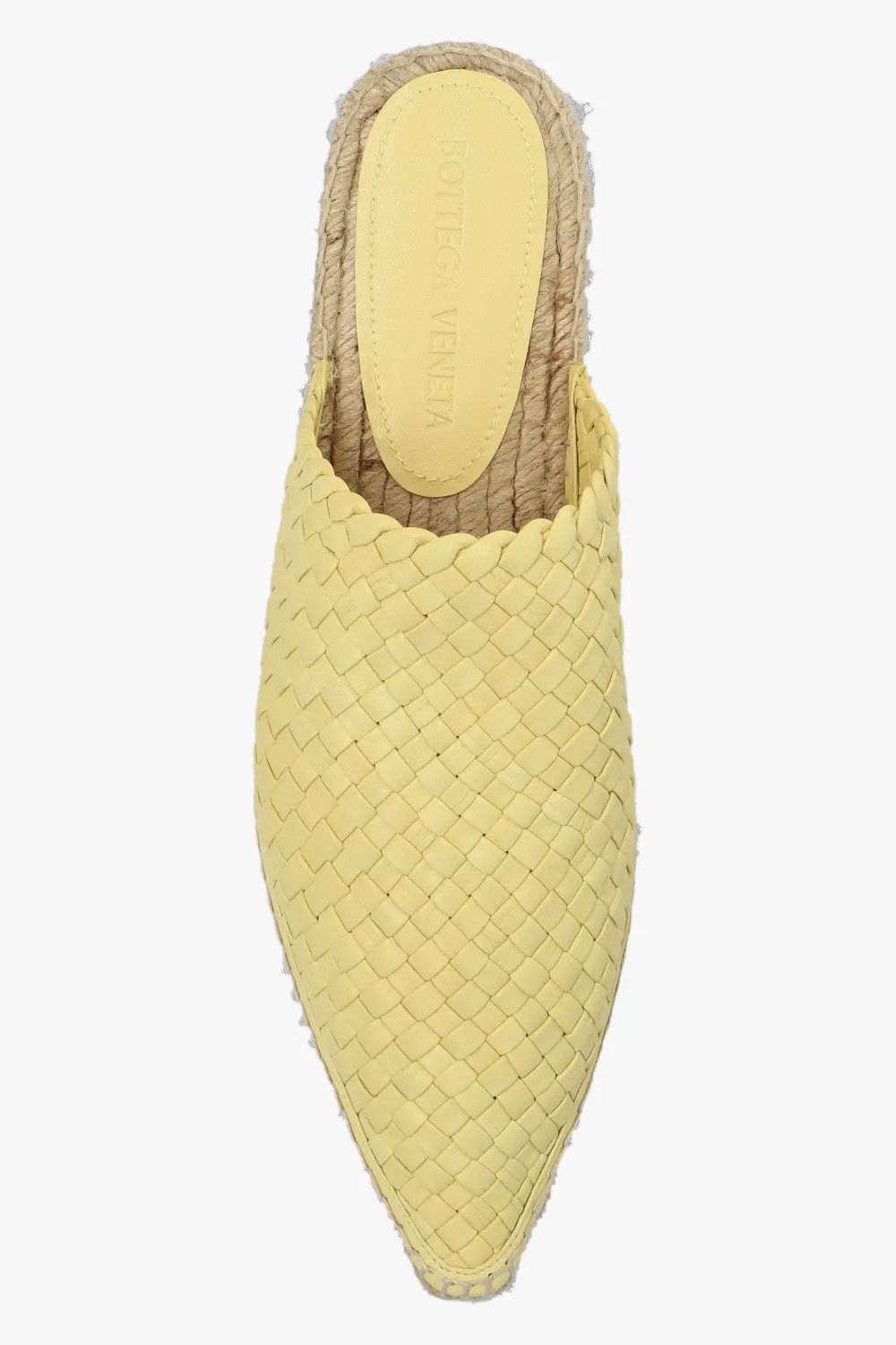 Bottega Veneta o1s1wg111024 Open Back Espadrille in Light Yellow Size US 6 / IT 36 - 6 Thumbnail