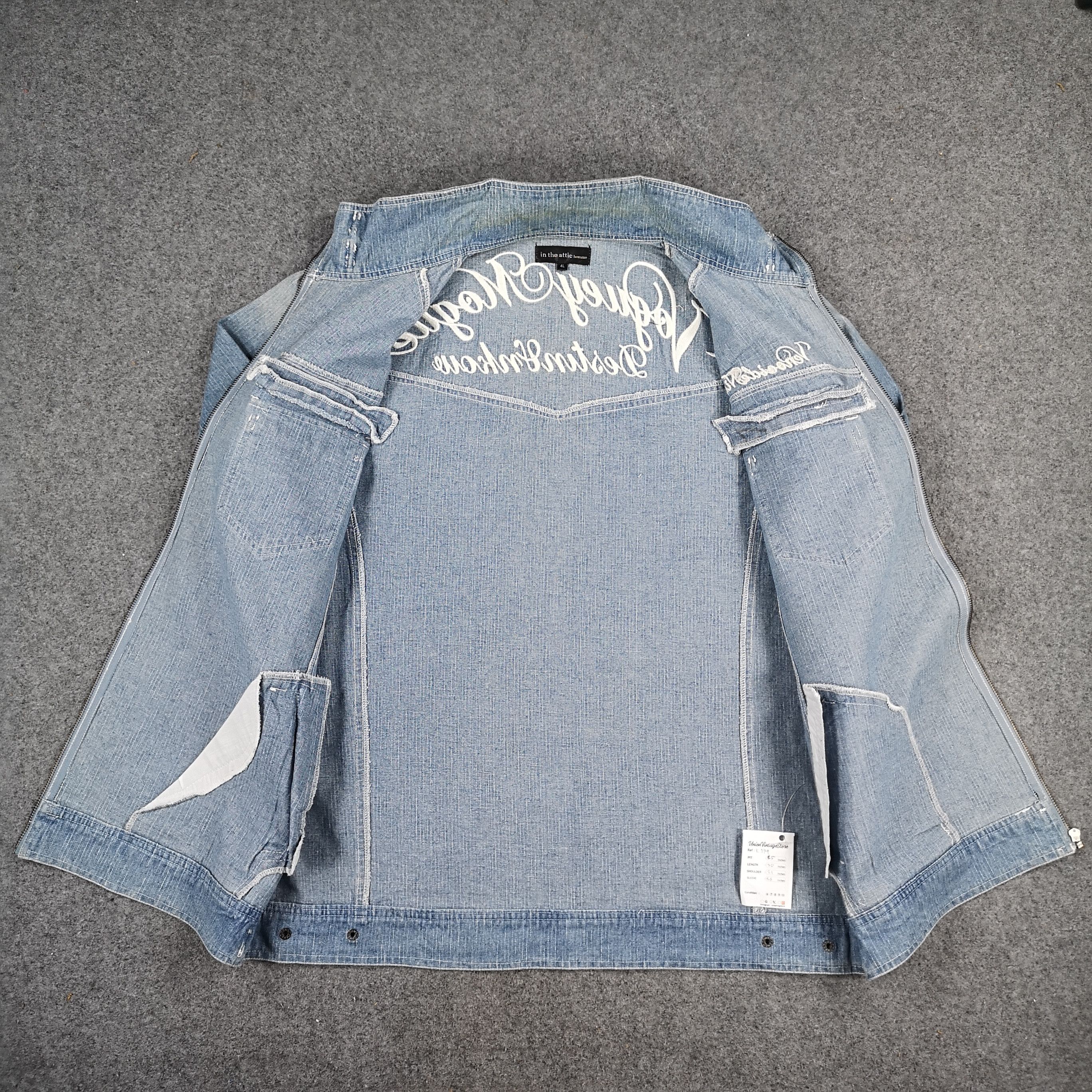 In The Attic In The Attic Denim Jacket Full Zipper Size US L / EU 52-54 / 3 - 3 Thumbnail