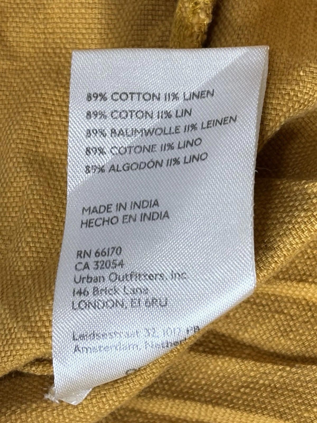 Other Anthropologie Pilcro Mini Shirt Dress Linen Blend Yellow XXS Size XS / US 0-2 / IT 36-38 - 10 Thumbnail