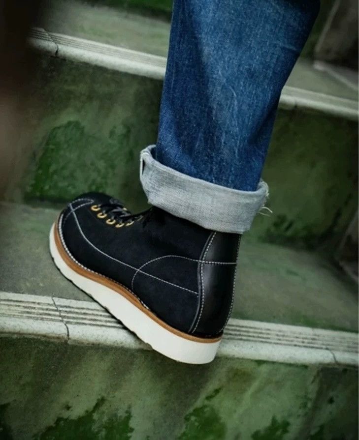 The Real McCoy's The Real McCoy's Short Face Cowhide Work Boots Monkey Boots Size US 9.5 / EU 42-43 - 3 Thumbnail