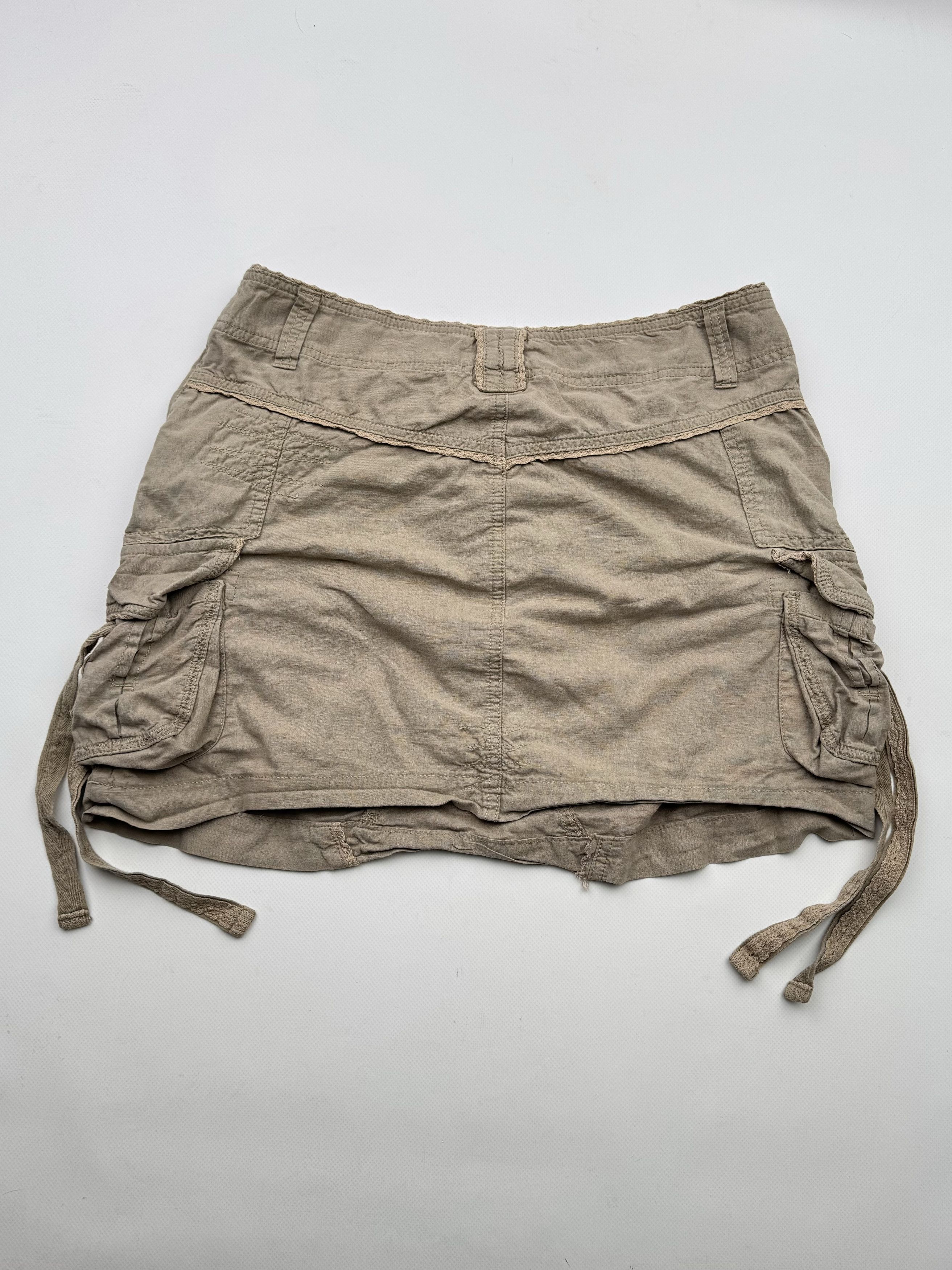 Japanese Brand 00's Cargo Mini Skirt With Bondage B95(V123)E2 Size 30" / US 8 / IT 44 - 5 Thumbnail